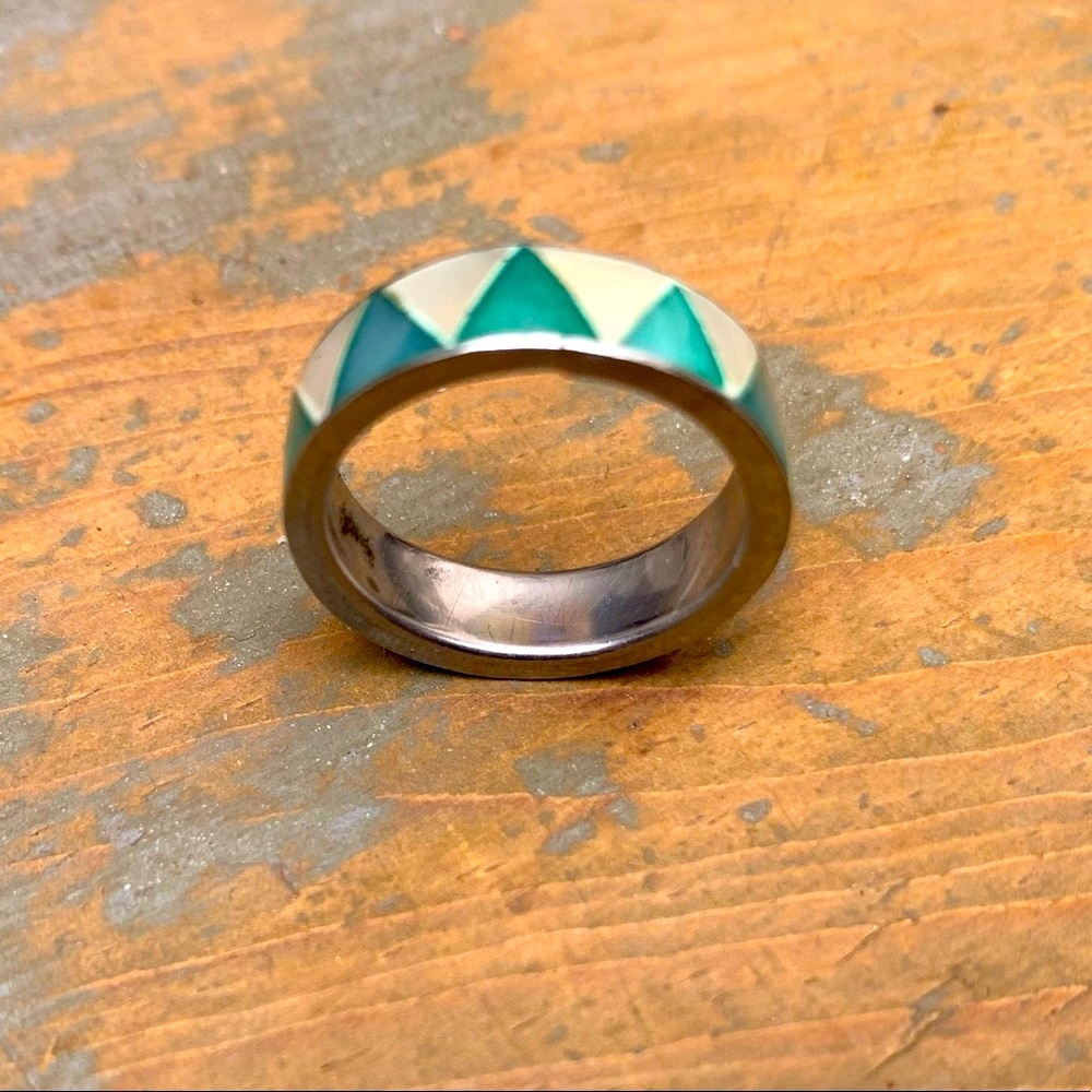Vintage Silver Southwestern Triangular Ring